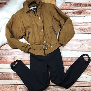 Vintage 1980’s NILS ski suit western embroidered